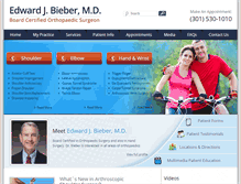 Tablet Screenshot of edwardbiebermd.com